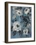 Loose Flowers on Dusty Blue II-Silvia Vassileva-Framed Art Print