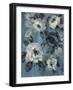 Loose Flowers on Dusty Blue II-Silvia Vassileva-Framed Art Print