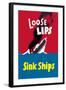 Loose Lips Sink Ships-null-Framed Art Print