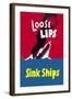 Loose Lips Sink Ships-null-Framed Art Print