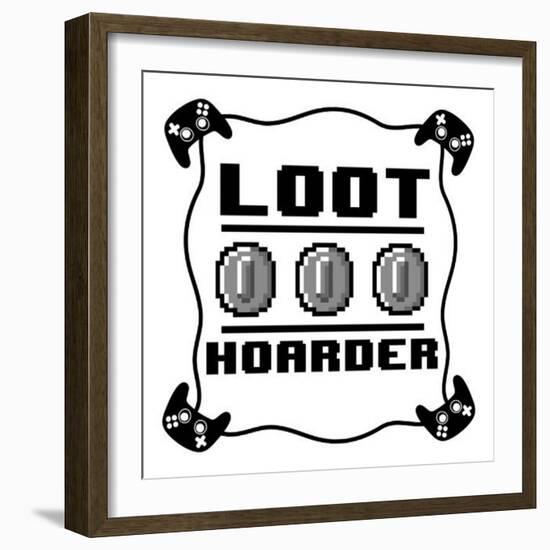 Loot Hoarder-Marcus Prime-Framed Art Print