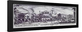 Looting of Village During War of Monferrato-Jacques Callot-Framed Giclee Print