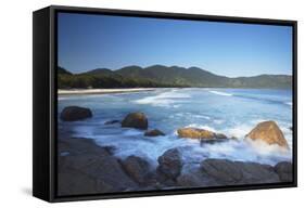 Lopes Mendes Beach, Ilha Grande, Rio de Janeiro State, Brazil, South America-Ian Trower-Framed Stretched Canvas