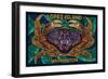 Lopez Island, Washington - Dungeness Crab Mosaic-Lantern Press-Framed Art Print