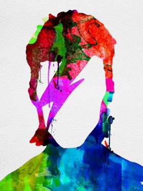 David Watercolor Portrait by Lora Feldman