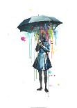 Umbrella Boy-Lora Zombie-Framed Art Print