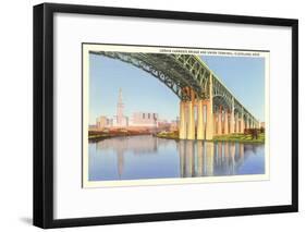 Lorain Carnegie Bridge, Cleveland, Ohio-null-Framed Art Print