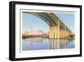 Lorain Carnegie Bridge, Cleveland, Ohio-null-Framed Art Print