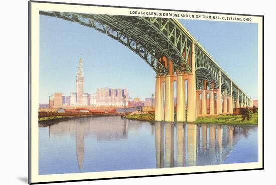 Lorain Carnegie Bridge, Cleveland, Ohio-null-Mounted Art Print