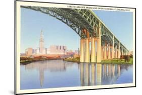 Lorain Carnegie Bridge, Cleveland, Ohio-null-Mounted Art Print