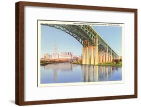 Lorain Carnegie Bridge, Cleveland, Ohio-null-Framed Art Print
