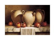 Urns with Persimmons and Pomegranates-Loran Speck-Framed Giclee Print