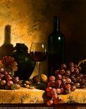 Wine Bottle, Grapes and Walnuts-Loran Speck-Framed Art Print