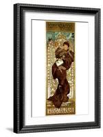 Loranzaccio -Theatre Renaissance-Alphonse Mucha-Framed Art Print