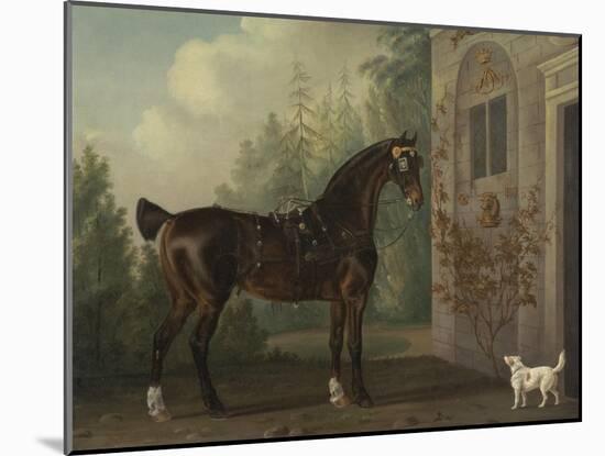 Lord Abergavenny's Dark Bay Carriage Horse with a Terrier, 1785-Thomas Gooch-Mounted Giclee Print