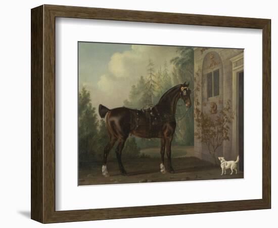 Lord Abergavenny's Dark Bay Carriage Horse with a Terrier, 1785-Thomas Gooch-Framed Giclee Print