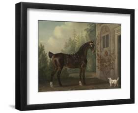 Lord Abergavenny's Dark Bay Carriage Horse with a Terrier, 1785-Thomas Gooch-Framed Giclee Print