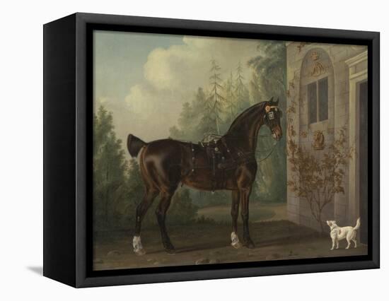 Lord Abergavenny's Dark Bay Carriage Horse with a Terrier, 1785-Thomas Gooch-Framed Stretched Canvas