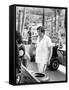 Lord Alexander Hesketh at the Monaco Grand Prix, 1973-null-Framed Stretched Canvas