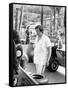 Lord Alexander Hesketh at the Monaco Grand Prix, 1973-null-Framed Stretched Canvas