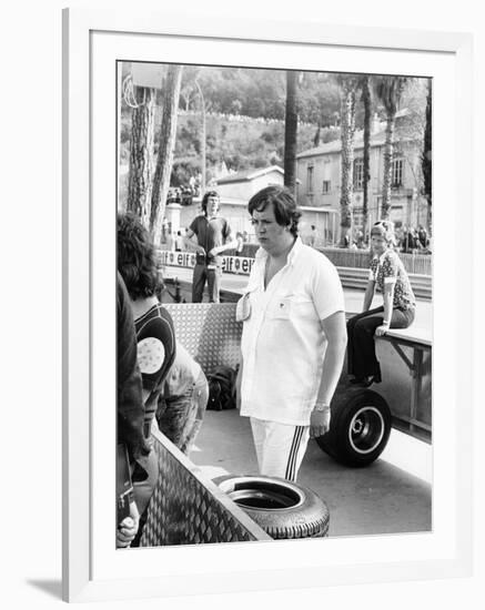 Lord Alexander Hesketh at the Monaco Grand Prix, 1973-null-Framed Photographic Print