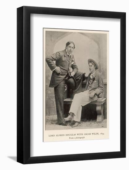 Lord Alfred Bruce Douglas Writer, with Oscar Wilde in 1894, at Age 24-null-Framed Photographic Print