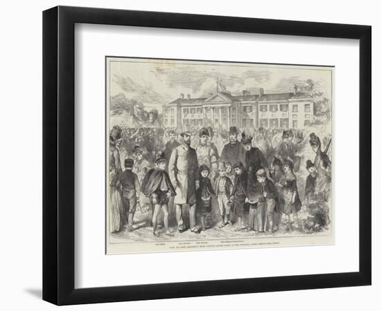 Lord and Lady Aberdeen's Irish Costume Garden Party, at the Viceregal Lodge, Phoenix Park, Dublin-null-Framed Giclee Print