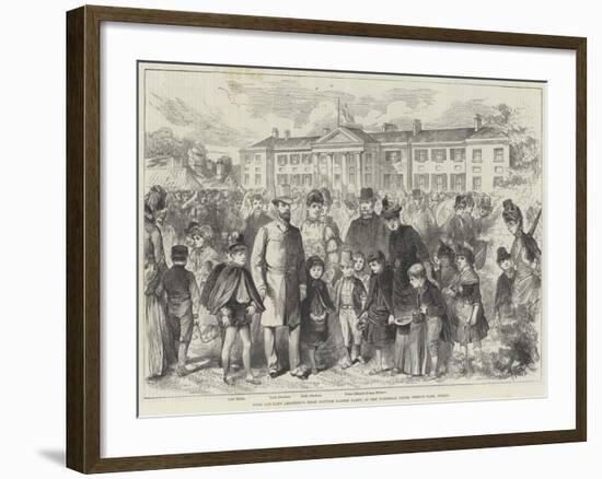 Lord and Lady Aberdeen's Irish Costume Garden Party, at the Viceregal Lodge, Phoenix Park, Dublin-null-Framed Giclee Print