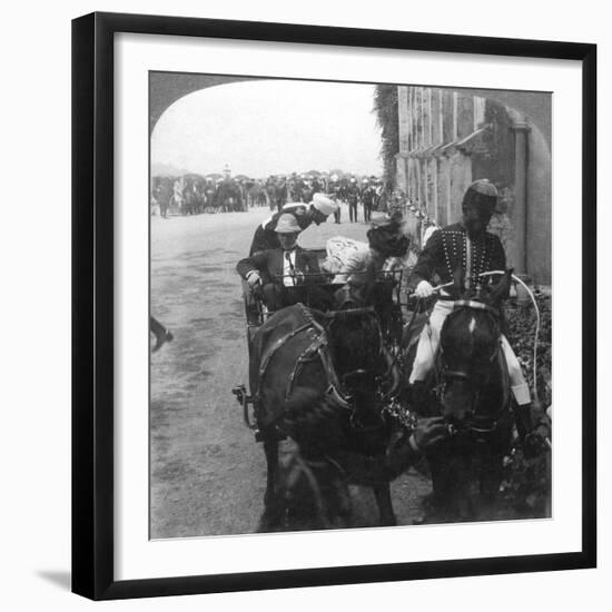 Lord and Lady Curzon at Christ Church, Simla, India, 1903-Underwood & Underwood-Framed Giclee Print