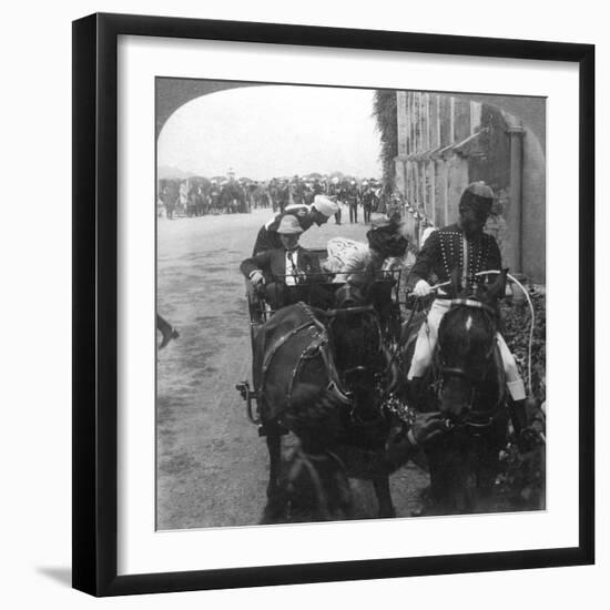 Lord and Lady Curzon at Christ Church, Simla, India, 1903-Underwood & Underwood-Framed Giclee Print