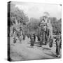 Lord and Lady Harding Riding an Elephant, India, 1913-HD Girdwood-Stretched Canvas