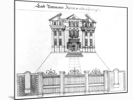 Lord Bateman's House in Soho Square, 1764-Haynes King-Mounted Giclee Print