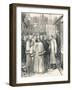 Lord Beaconsfield and Lord Salisbury at Charing Cross Railway Station, 1896-null-Framed Giclee Print