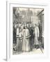 Lord Beaconsfield and Lord Salisbury at Charing Cross Railway Station, 1896-null-Framed Giclee Print