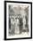 Lord Beaconsfield and Lord Salisbury at Charing Cross Railway Station, 1896-null-Framed Giclee Print