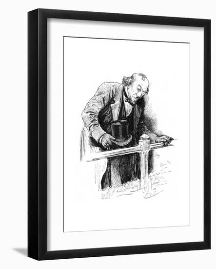 Lord Beaconsfield's Last Appearance, House of Commons, Late 19th Century-Swain-Framed Giclee Print