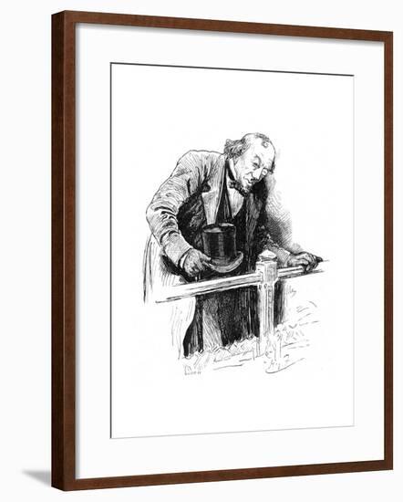Lord Beaconsfield's Last Appearance, House of Commons, Late 19th Century-Swain-Framed Giclee Print