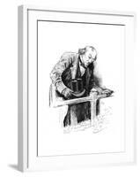 Lord Beaconsfield's Last Appearance, House of Commons, Late 19th Century-Swain-Framed Giclee Print