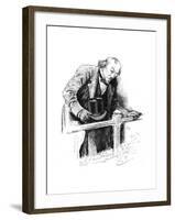 Lord Beaconsfield's Last Appearance, House of Commons, Late 19th Century-Swain-Framed Giclee Print