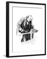 Lord Beaconsfield's Last Appearance, House of Commons, Late 19th Century-Swain-Framed Giclee Print