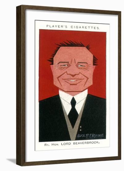 Lord Beaverbrook - British Politician-Alick P.f. Ritchie-Framed Art Print