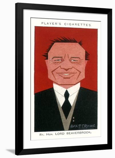 Lord Beaverbrook - British Politician-Alick P.f. Ritchie-Framed Art Print