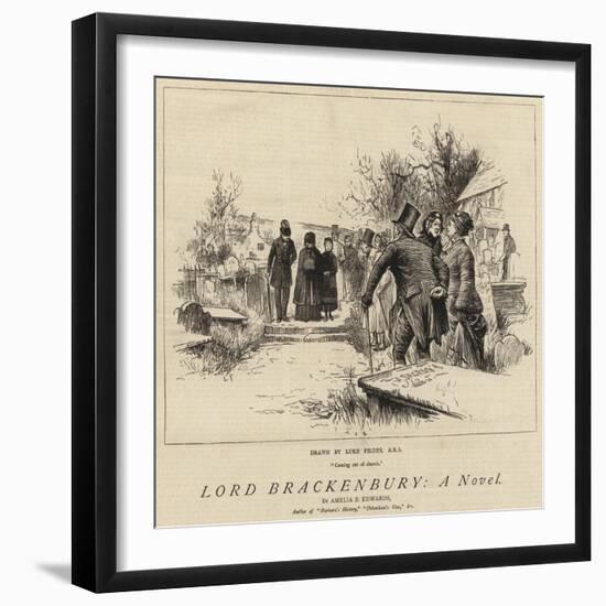 Lord Brackenbury, a Novel-Sir Samuel Luke Fildes-Framed Giclee Print