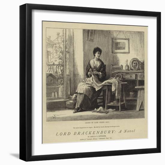 Lord Brackenbury, a Novel-Sir Samuel Luke Fildes-Framed Giclee Print