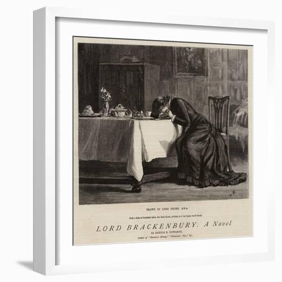 Lord Brackenbury, a Novel-Sir Samuel Luke Fildes-Framed Giclee Print