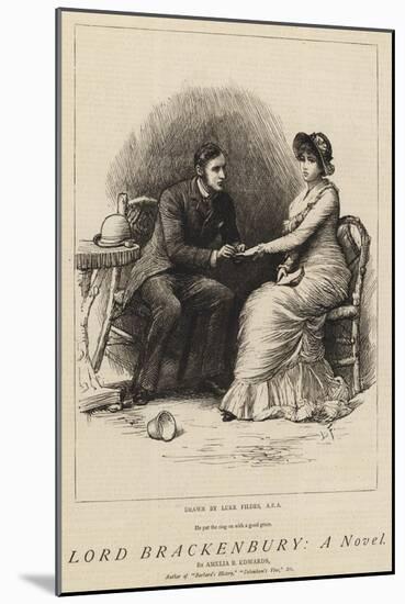 Lord Brackenbury, a Novel-Sir Samuel Luke Fildes-Mounted Giclee Print