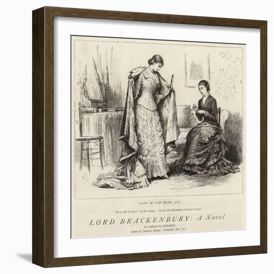 Lord Brackenbury, a Novel-Sir Samuel Luke Fildes-Framed Giclee Print