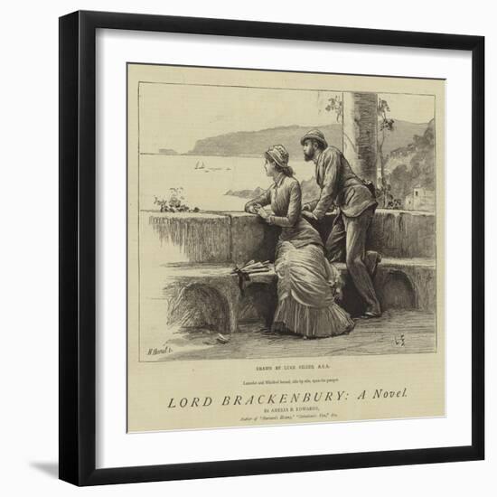 Lord Brackenbury, a Novel-Sir Samuel Luke Fildes-Framed Giclee Print