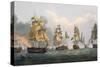 Lord Bridport's Action Off Port L'Orient, June 23rd 1795-Thomas Whitcombe-Stretched Canvas