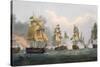 Lord Bridport's Action Off Port L'Orient, June 23rd 1795-Thomas Whitcombe-Stretched Canvas